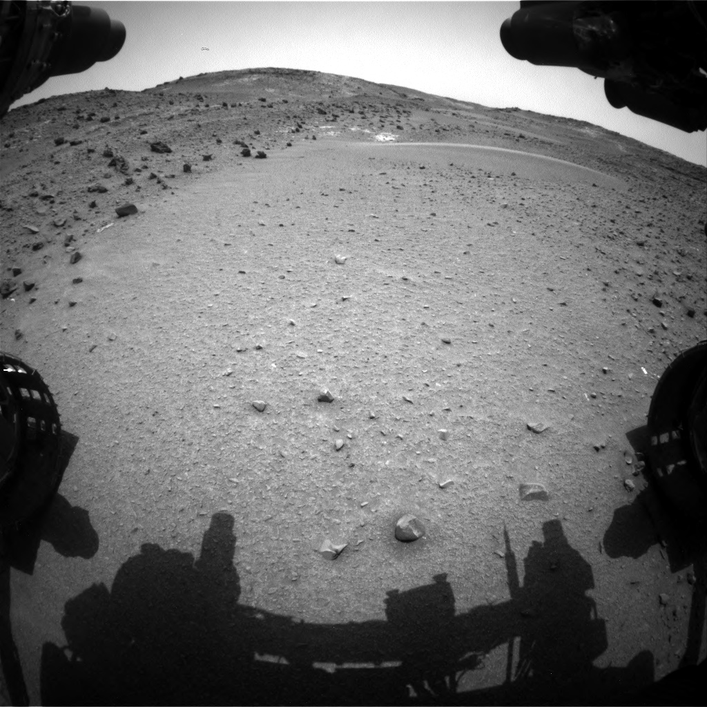 Nasa's Mars rover Curiosity acquired this image using its Front Hazard Avoidance Camera (Front Hazcam) on Sol 949, at drive 1276, site number 45