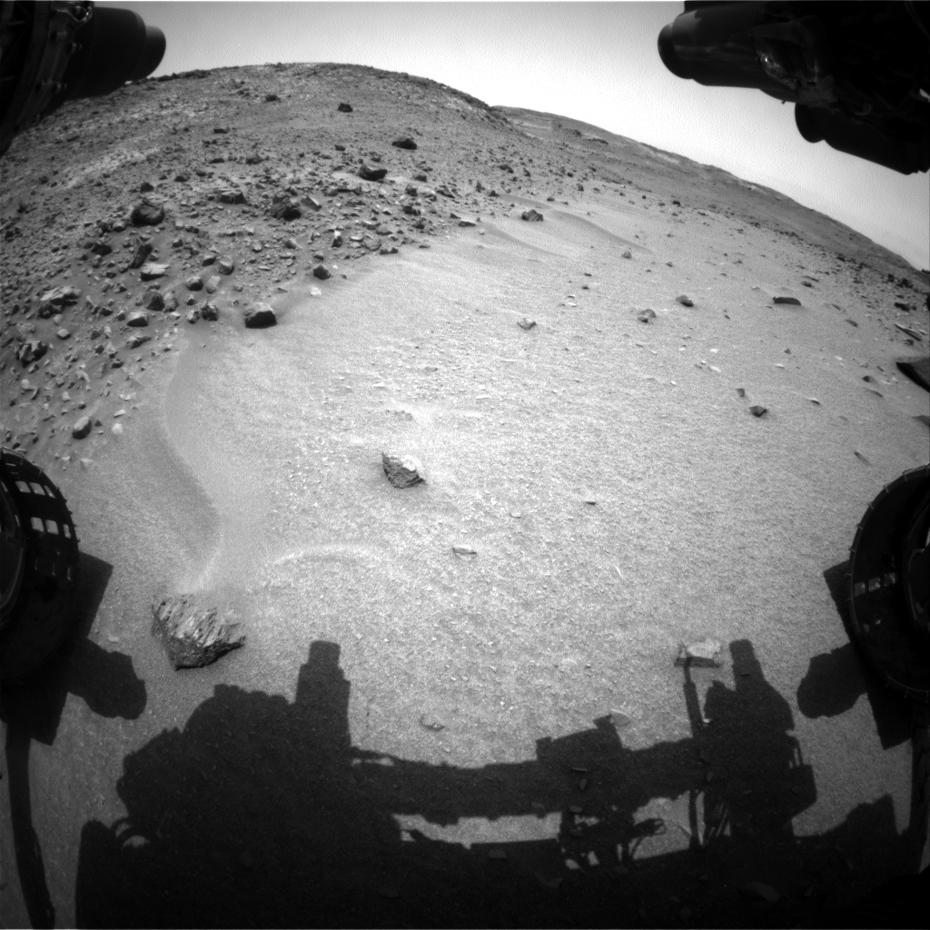 Nasa's Mars rover Curiosity acquired this image using its Front Hazard Avoidance Camera (Front Hazcam) on Sol 951, at drive 1558, site number 45
