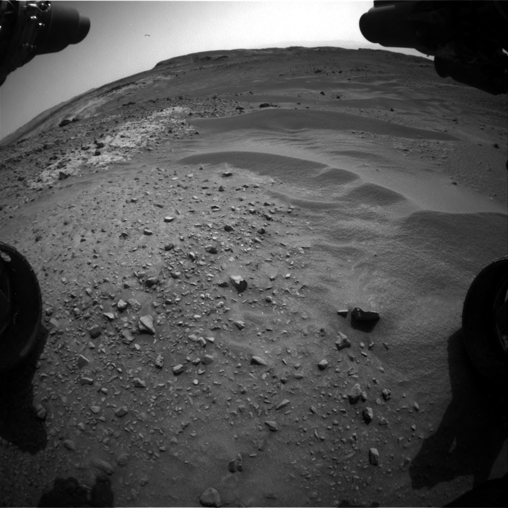 Nasa's Mars rover Curiosity acquired this image using its Front Hazard Avoidance Camera (Front Hazcam) on Sol 951, at drive 1696, site number 45