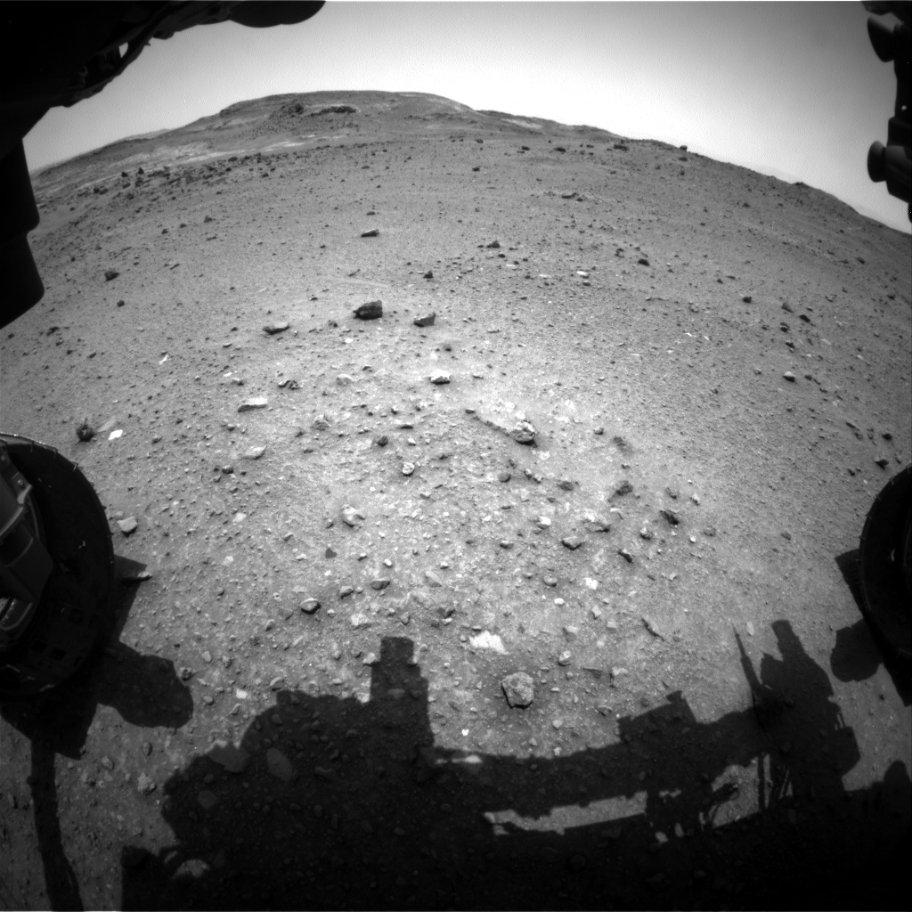Nasa's Mars rover Curiosity acquired this image using its Front Hazard Avoidance Camera (Front Hazcam) on Sol 953, at drive 0, site number 46
