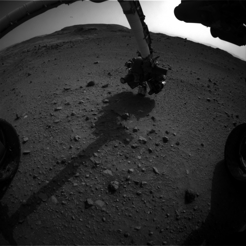 Nasa's Mars rover Curiosity acquired this image using its Front Hazard Avoidance Camera (Front Hazcam) on Sol 954, at drive 0, site number 46