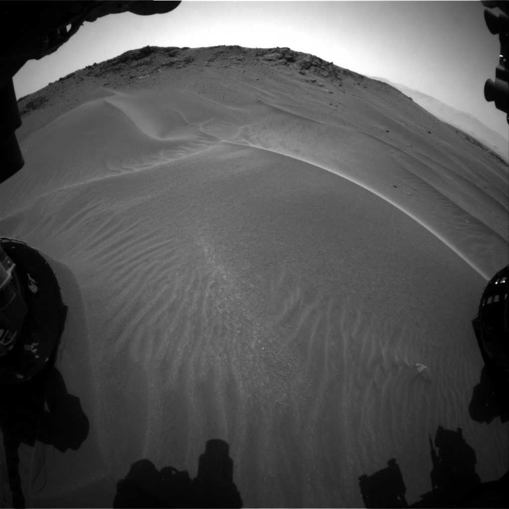 Nasa's Mars rover Curiosity acquired this image using its Front Hazard Avoidance Camera (Front Hazcam) on Sol 957, at drive 934, site number 46