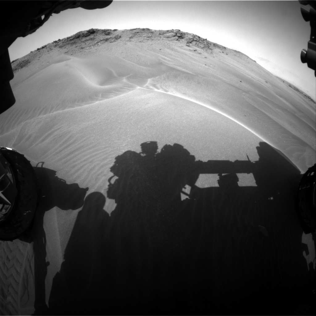 Nasa's Mars rover Curiosity acquired this image using its Front Hazard Avoidance Camera (Front Hazcam) on Sol 958, at drive 934, site number 46