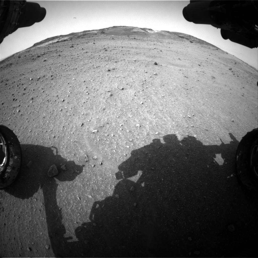 Nasa's Mars rover Curiosity acquired this image using its Front Hazard Avoidance Camera (Front Hazcam) on Sol 963, at drive 1710, site number 46