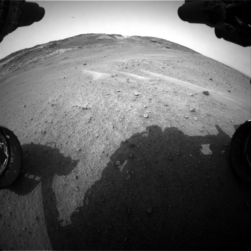 Nasa's Mars rover Curiosity acquired this image using its Front Hazard Avoidance Camera (Front Hazcam) on Sol 964, at drive 1812, site number 46