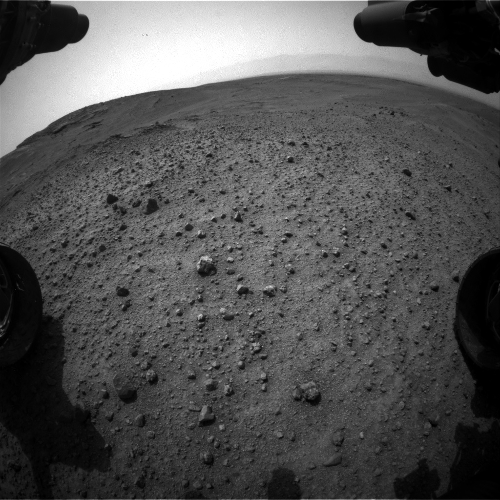 Nasa's Mars rover Curiosity acquired this image using its Front Hazard Avoidance Camera (Front Hazcam) on Sol 966, at drive 0, site number 47