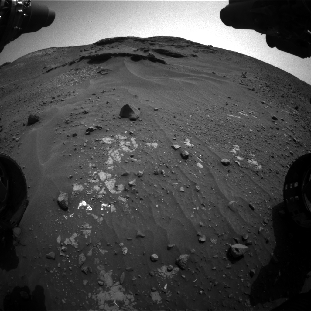 Nasa's Mars rover Curiosity acquired this image using its Front Hazard Avoidance Camera (Front Hazcam) on Sol 970, at drive 522, site number 47