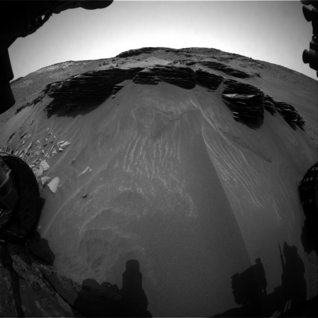 Nasa's Mars rover Curiosity acquired this image using its Front Hazard Avoidance Camera (Front Hazcam) on Sol 971, at drive 598, site number 47