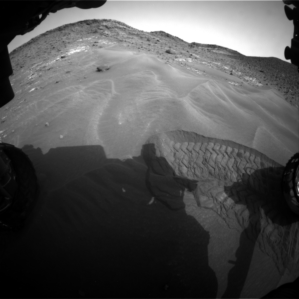 Nasa's Mars rover Curiosity acquired this image using its Front Hazard Avoidance Camera (Front Hazcam) on Sol 976, at drive 1166, site number 47