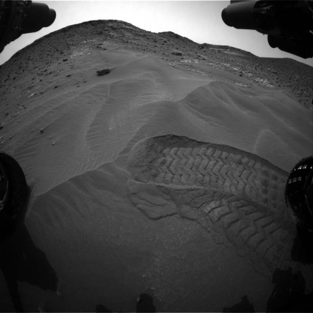 Nasa's Mars rover Curiosity acquired this image using its Front Hazard Avoidance Camera (Front Hazcam) on Sol 977, at drive 1166, site number 47