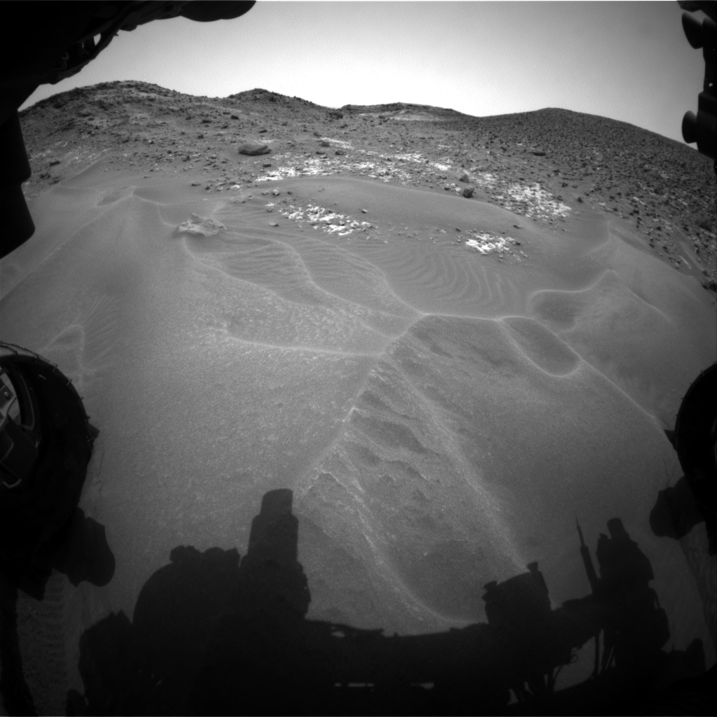 Nasa's Mars rover Curiosity acquired this image using its Front Hazard Avoidance Camera (Front Hazcam) on Sol 978, at drive 1202, site number 47