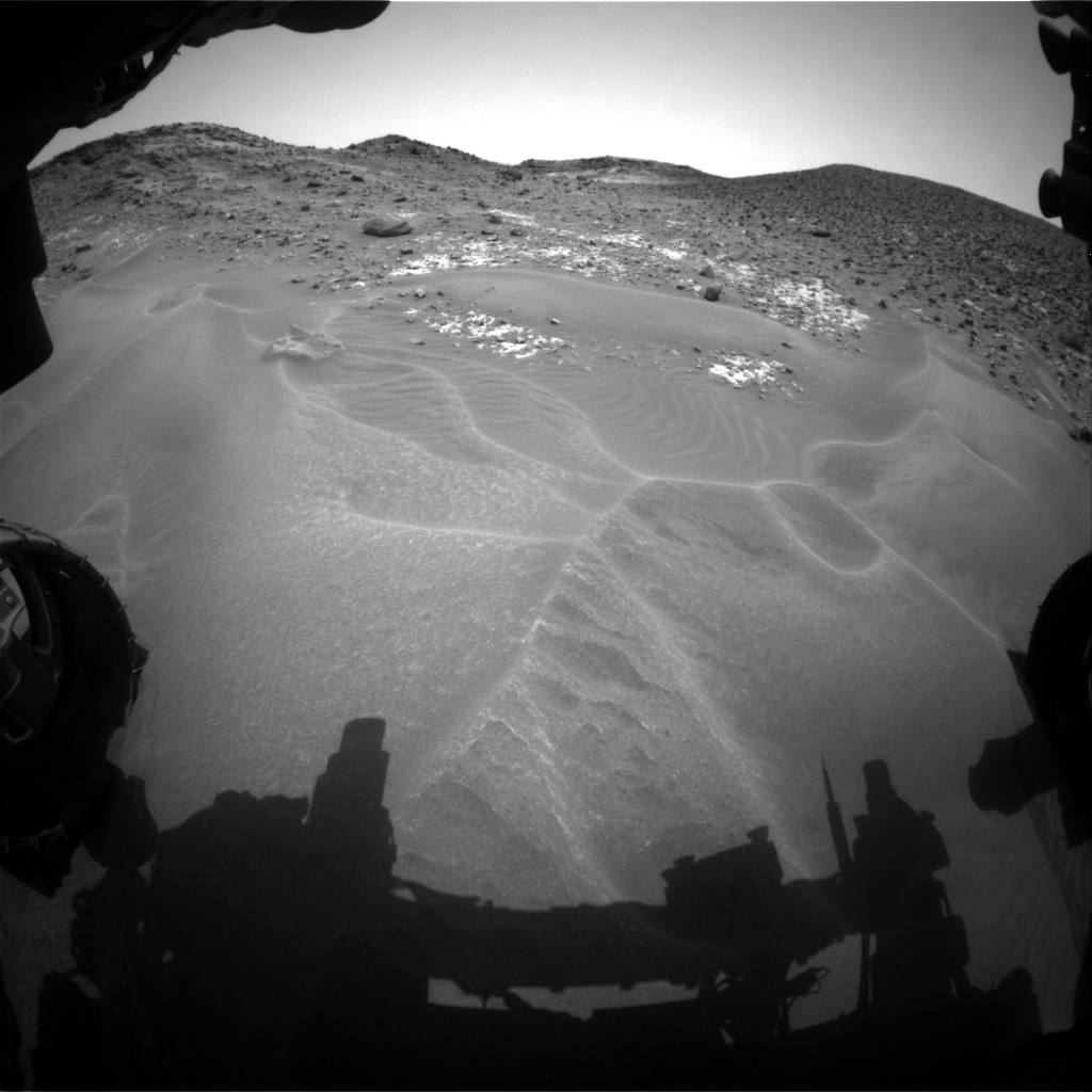 Nasa's Mars rover Curiosity acquired this image using its Front Hazard Avoidance Camera (Front Hazcam) on Sol 979, at drive 1202, site number 47