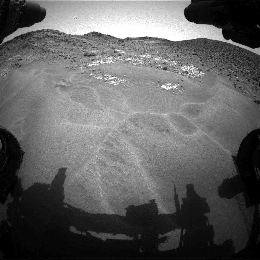 Nasa's Mars rover Curiosity acquired this image using its Front Hazard Avoidance Camera (Front Hazcam) on Sol 979, at drive 1202, site number 47