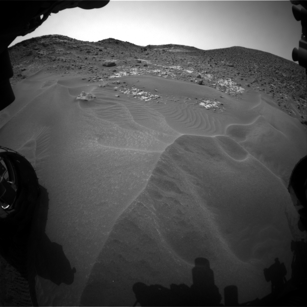 Nasa's Mars rover Curiosity acquired this image using its Front Hazard Avoidance Camera (Front Hazcam) on Sol 980, at drive 1202, site number 47
