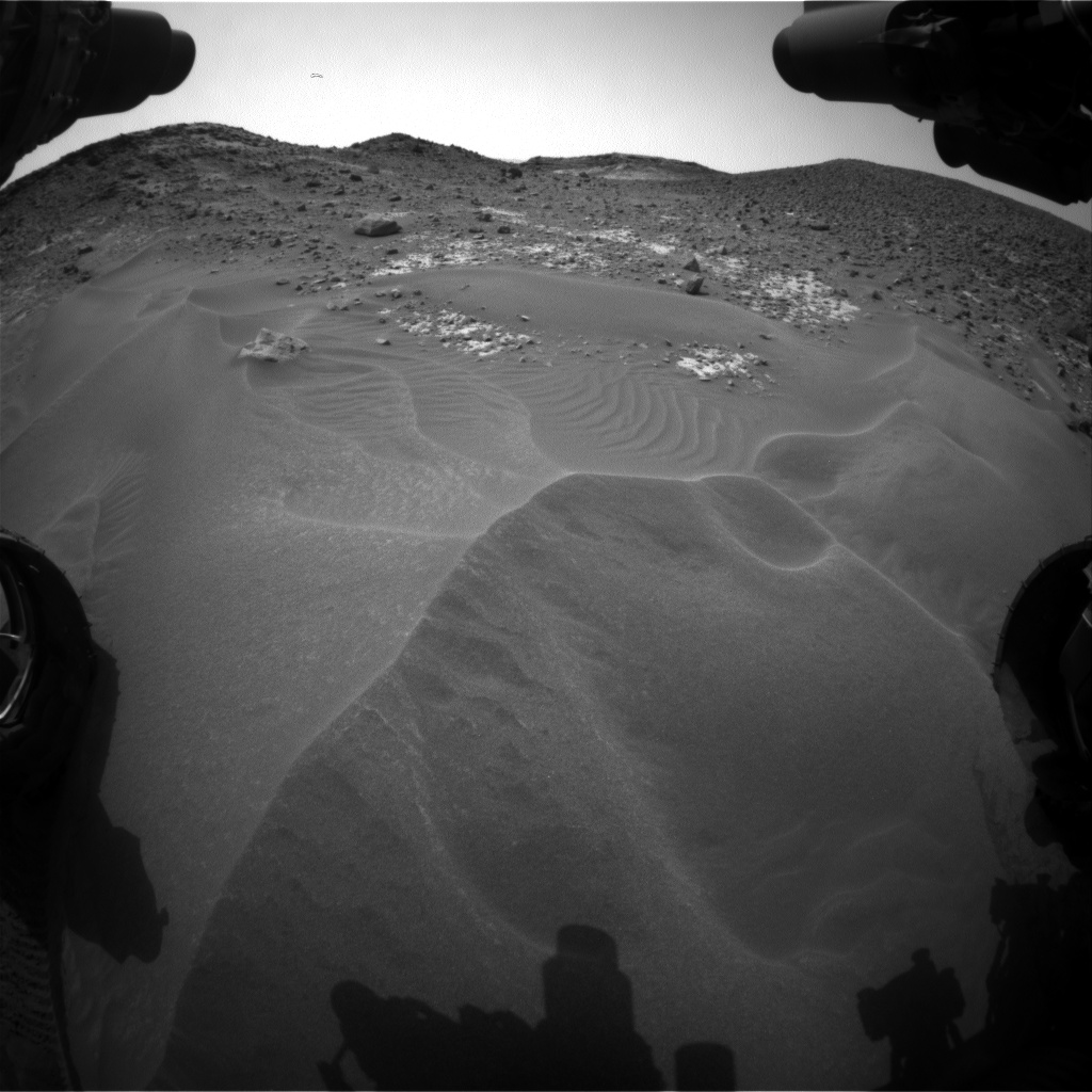 Nasa's Mars rover Curiosity acquired this image using its Front Hazard Avoidance Camera (Front Hazcam) on Sol 980, at drive 1202, site number 47