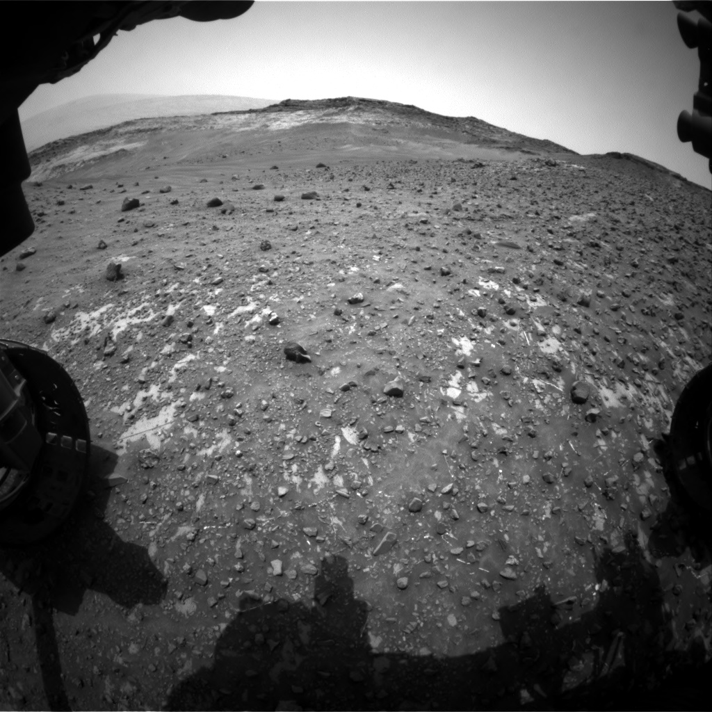 Nasa's Mars rover Curiosity acquired this image using its Front Hazard Avoidance Camera (Front Hazcam) on Sol 981, at drive 1452, site number 47
