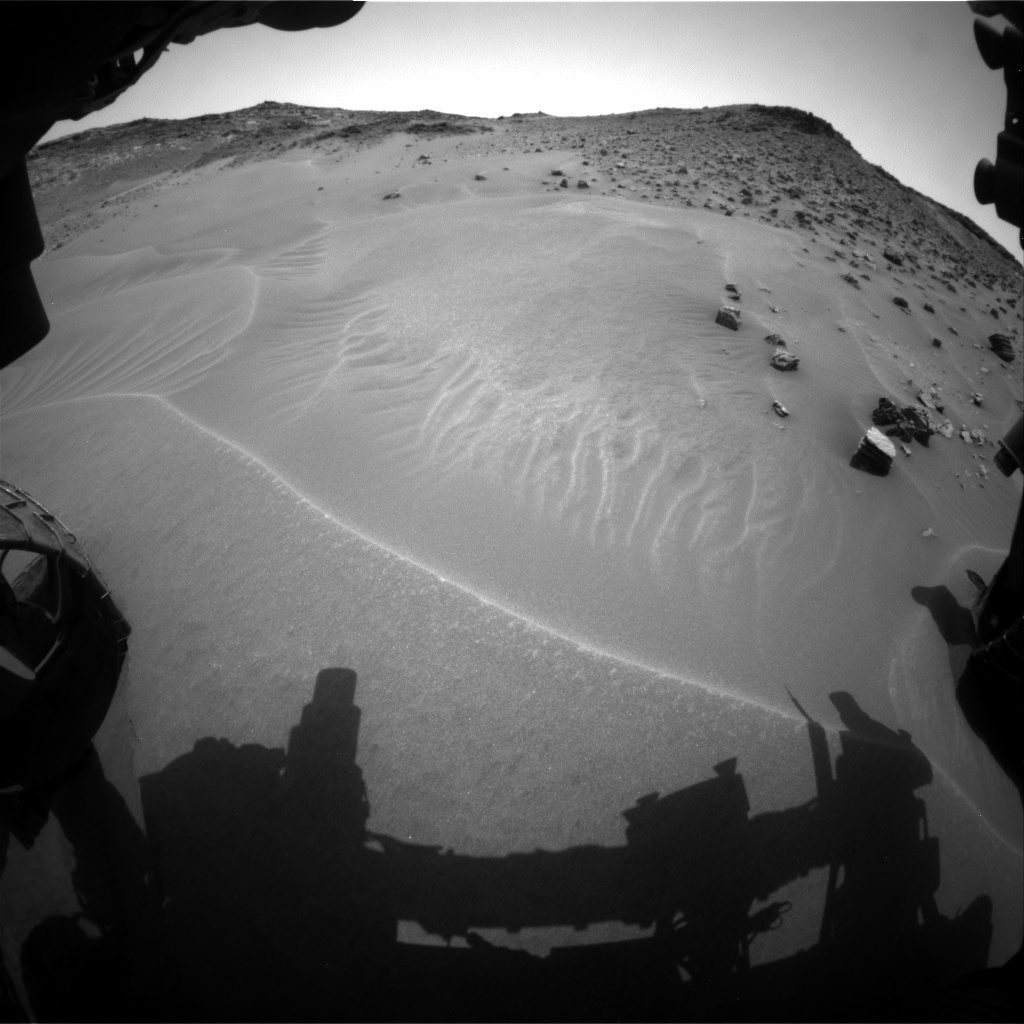 Nasa's Mars rover Curiosity acquired this image using its Front Hazard Avoidance Camera (Front Hazcam) on Sol 983, at drive 1632, site number 47