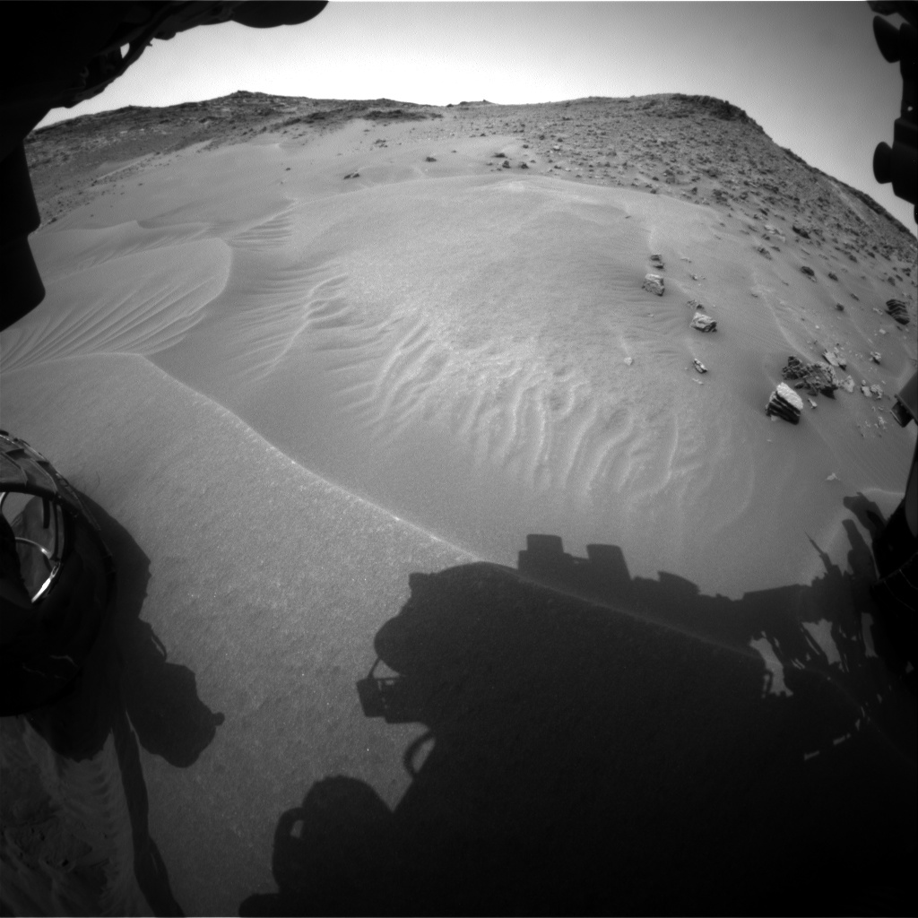 Nasa's Mars rover Curiosity acquired this image using its Front Hazard Avoidance Camera (Front Hazcam) on Sol 984, at drive 1632, site number 47