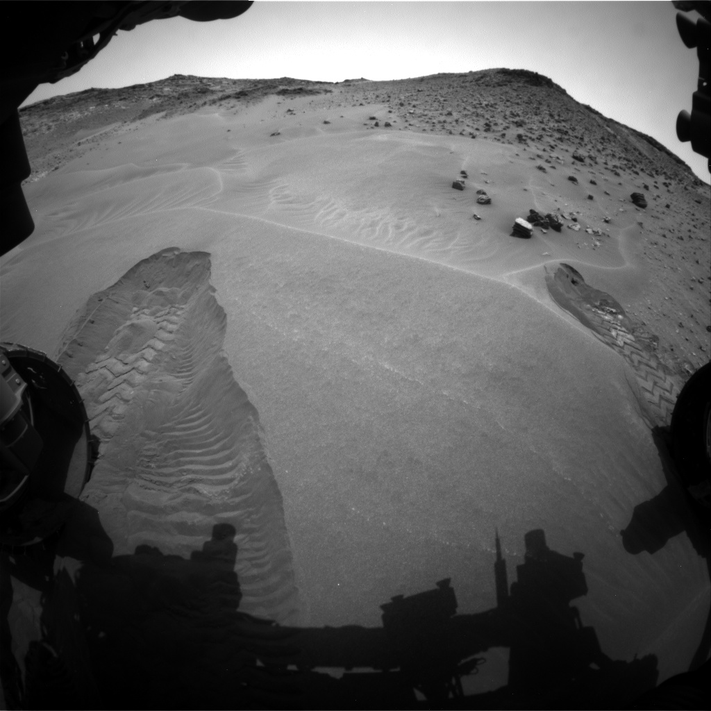 Nasa's Mars rover Curiosity acquired this image using its Front Hazard Avoidance Camera (Front Hazcam) on Sol 984, at drive 1638, site number 47