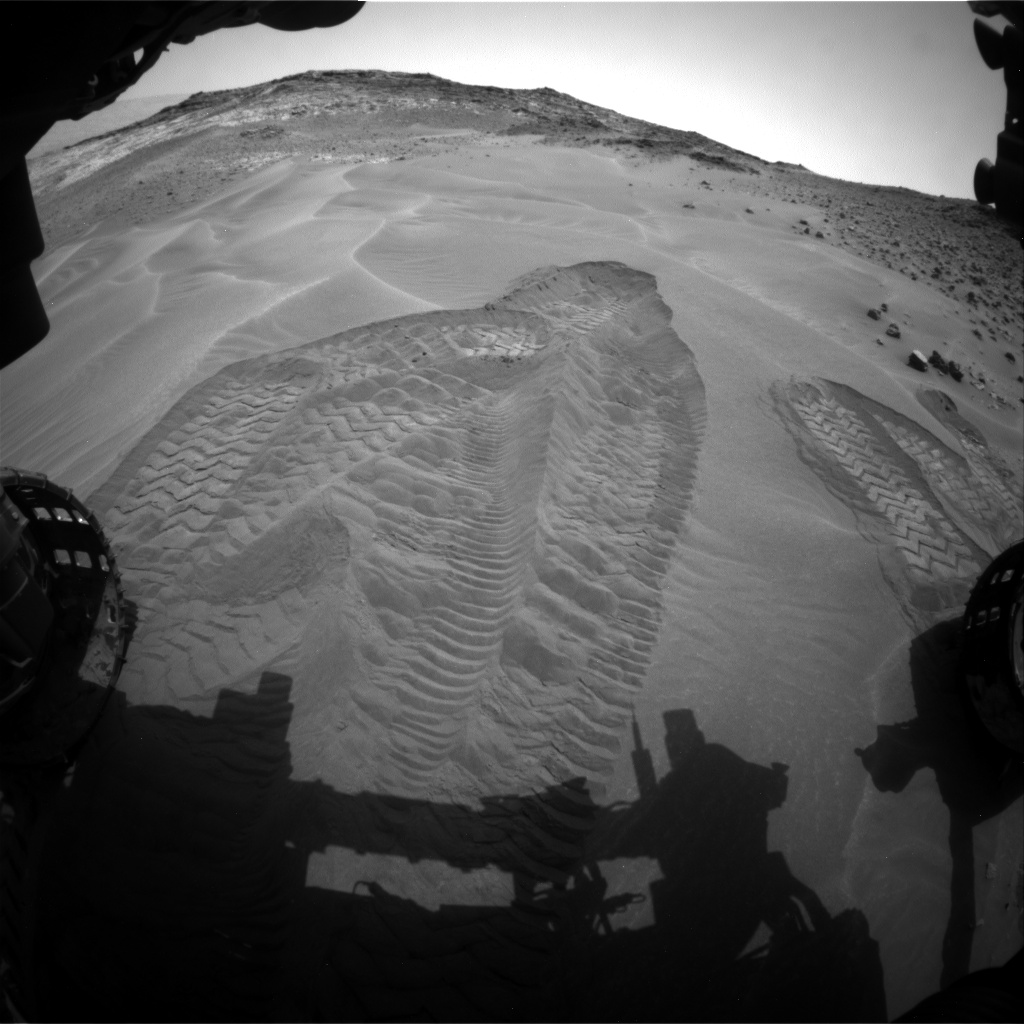 Nasa's Mars rover Curiosity acquired this image using its Front Hazard Avoidance Camera (Front Hazcam) on Sol 984, at drive 1656, site number 47