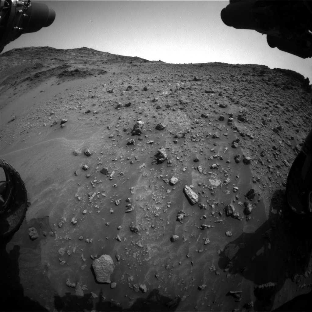 Nasa's Mars rover Curiosity acquired this image using its Front Hazard Avoidance Camera (Front Hazcam) on Sol 984, at drive 0, site number 48