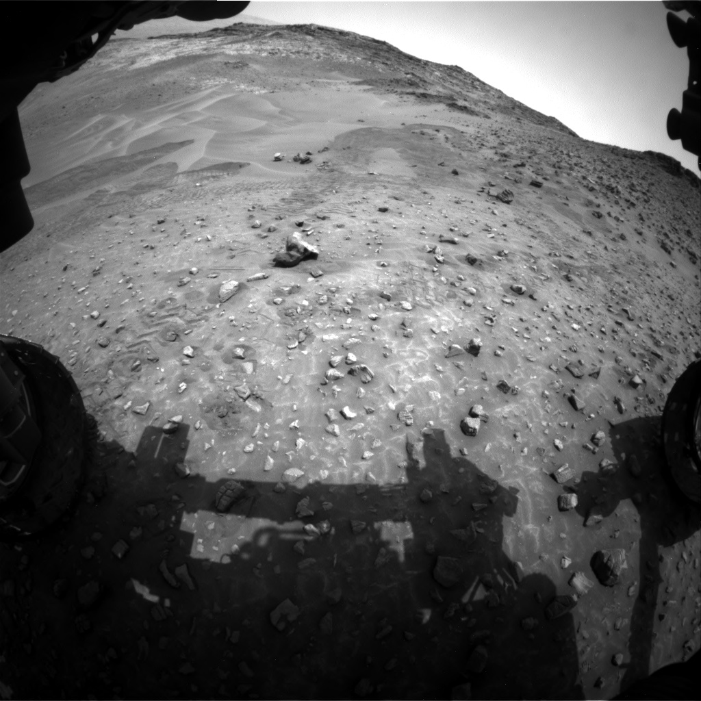 Nasa's Mars rover Curiosity acquired this image using its Front Hazard Avoidance Camera (Front Hazcam) on Sol 986, at drive 82, site number 48