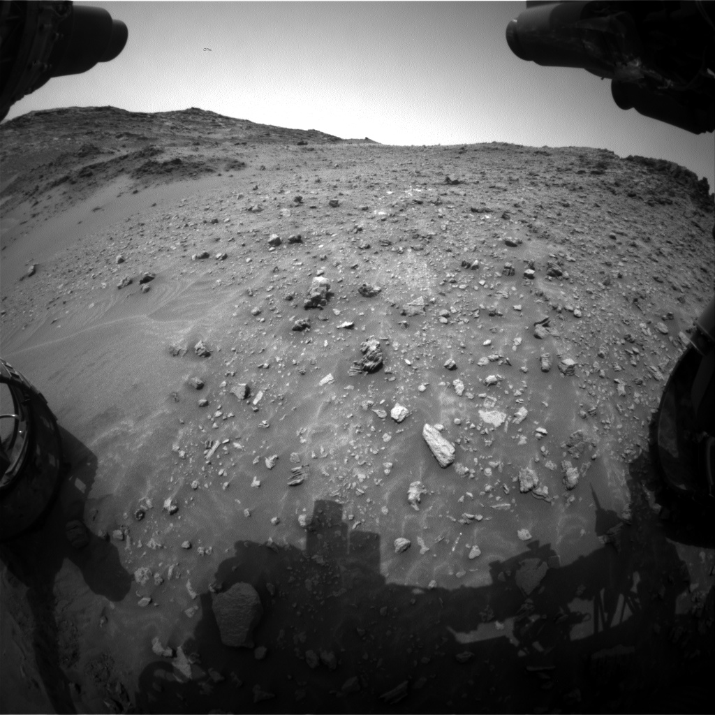 Nasa's Mars rover Curiosity acquired this image using its Front Hazard Avoidance Camera (Front Hazcam) on Sol 986, at drive 0, site number 48