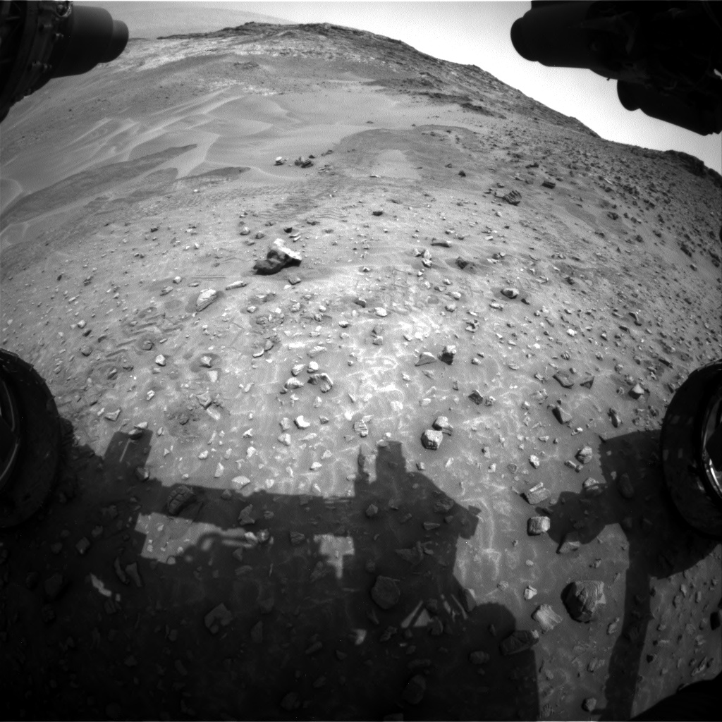 Nasa's Mars rover Curiosity acquired this image using its Front Hazard Avoidance Camera (Front Hazcam) on Sol 986, at drive 82, site number 48