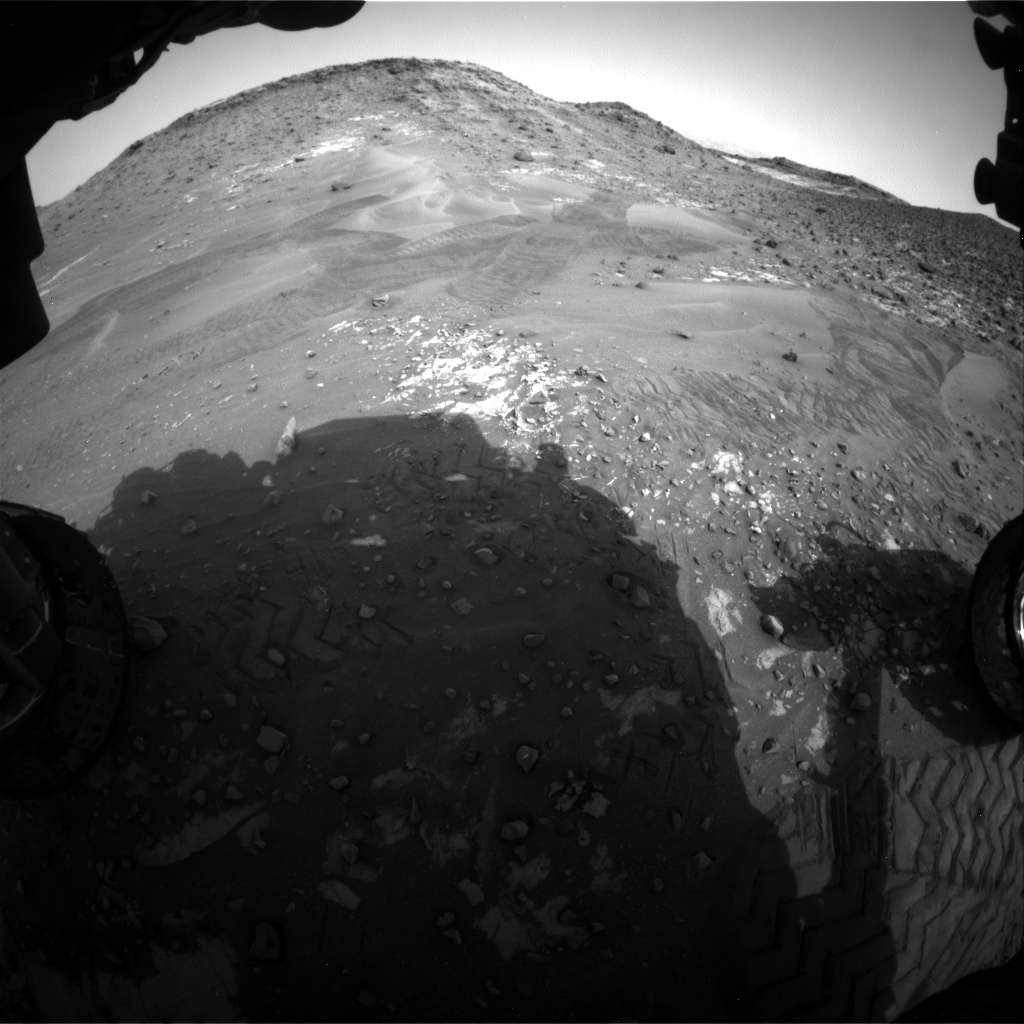 Nasa's Mars rover Curiosity acquired this image using its Front Hazard Avoidance Camera (Front Hazcam) on Sol 987, at drive 458, site number 48
