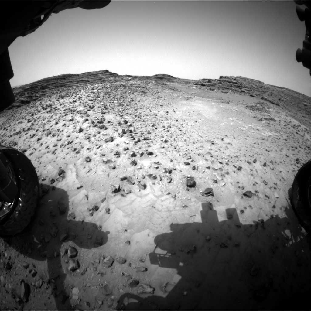 Nasa's Mars rover Curiosity acquired this image using its Front Hazard Avoidance Camera (Front Hazcam) on Sol 992, at drive 1146, site number 48