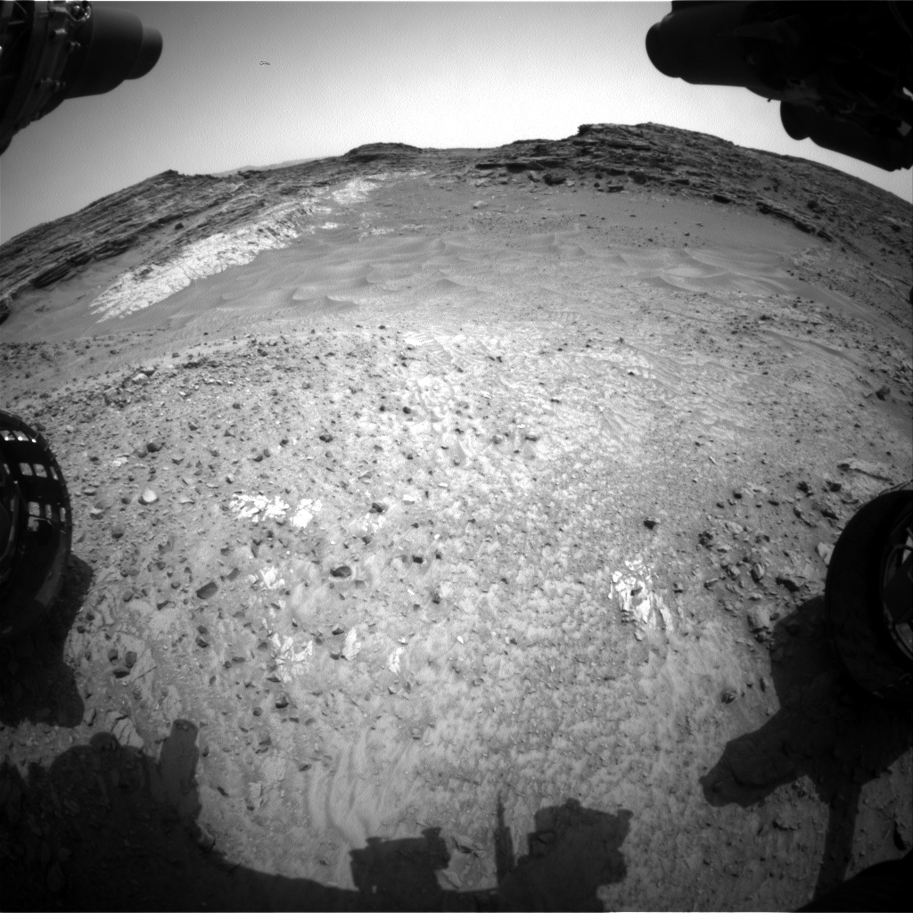 Nasa's Mars rover Curiosity acquired this image using its Front Hazard Avoidance Camera (Front Hazcam) on Sol 993, at drive 1194, site number 48