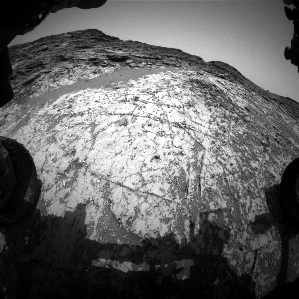 Nasa's Mars rover Curiosity acquired this image using its Front Hazard Avoidance Camera (Front Hazcam) on Sol 995, at drive 1530, site number 48