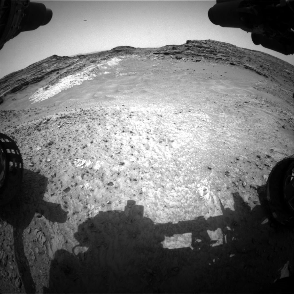 Nasa's Mars rover Curiosity acquired this image using its Front Hazard Avoidance Camera (Front Hazcam) on Sol 995, at drive 1194, site number 48