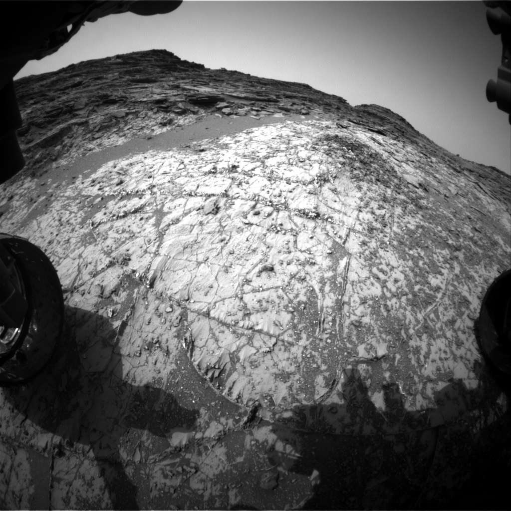 Nasa's Mars rover Curiosity acquired this image using its Front Hazard Avoidance Camera (Front Hazcam) on Sol 996, at drive 1530, site number 48