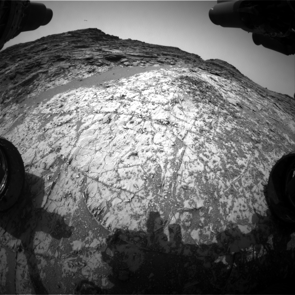 Nasa's Mars rover Curiosity acquired this image using its Front Hazard Avoidance Camera (Front Hazcam) on Sol 997, at drive 1530, site number 48