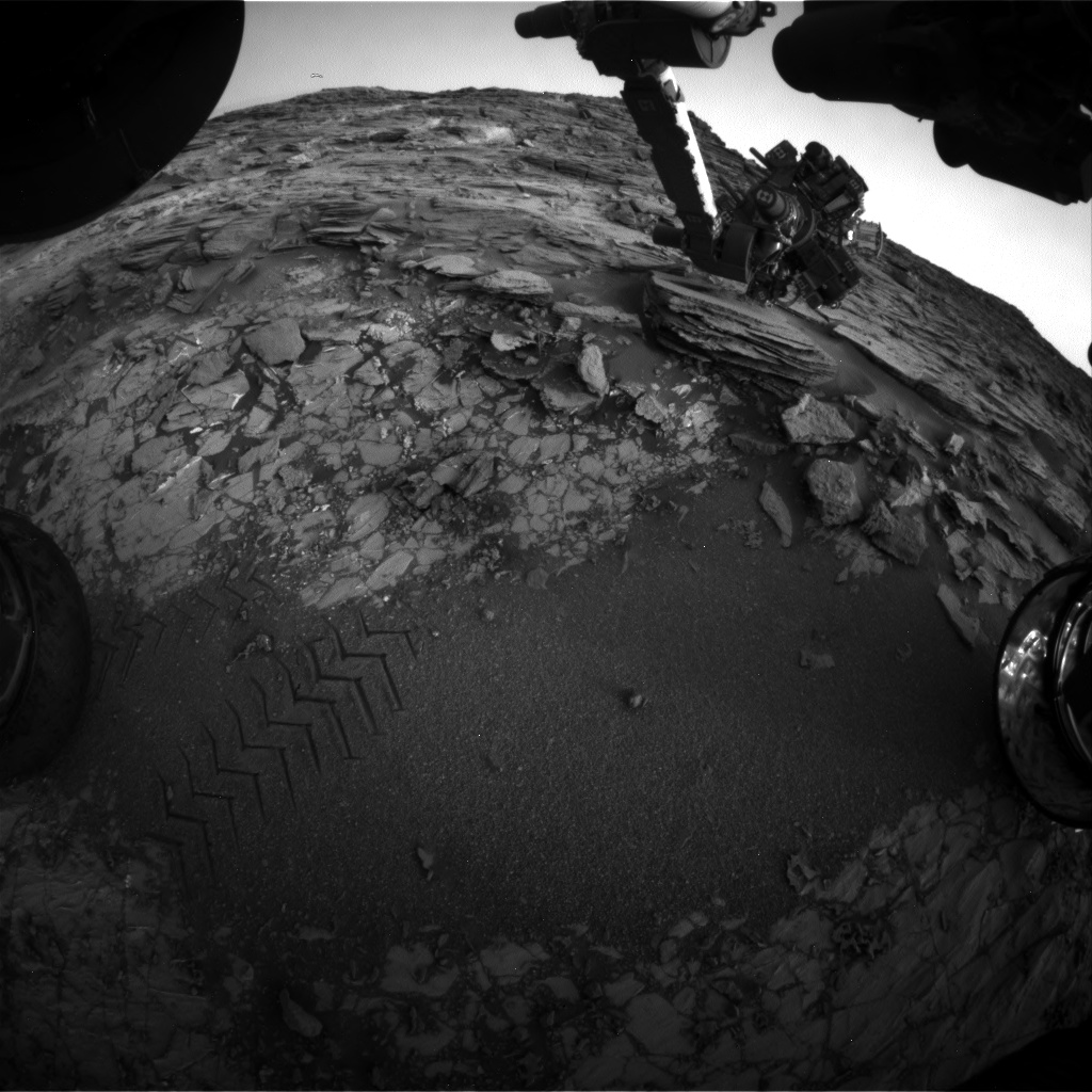 Nasa's Mars rover Curiosity acquired this image using its Front Hazard Avoidance Camera (Front Hazcam) on Sol 998, at drive 1570, site number 48