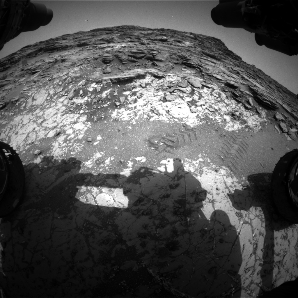 Nasa's Mars rover Curiosity acquired this image using its Front Hazard Avoidance Camera (Front Hazcam) on Sol 1030, at drive 1600, site number 48