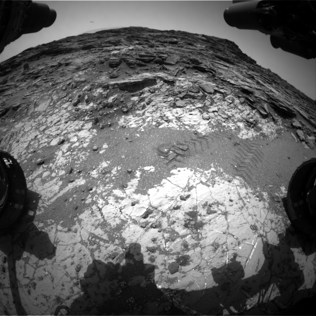 Nasa's Mars rover Curiosity acquired this image using its Front Hazard Avoidance Camera (Front Hazcam) on Sol 1035, at drive 1600, site number 48