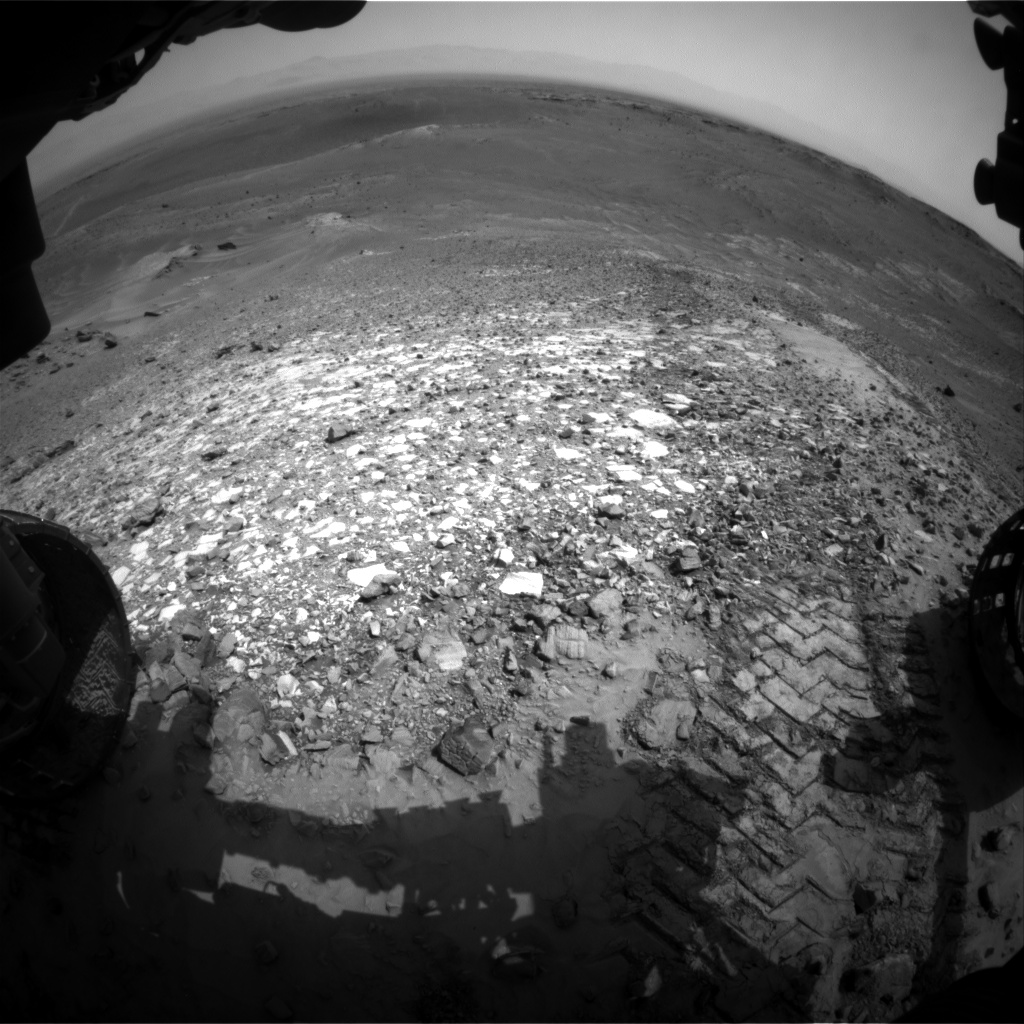 Nasa's Mars rover Curiosity acquired this image using its Front Hazard Avoidance Camera (Front Hazcam) on Sol 1038, at drive 1964, site number 48