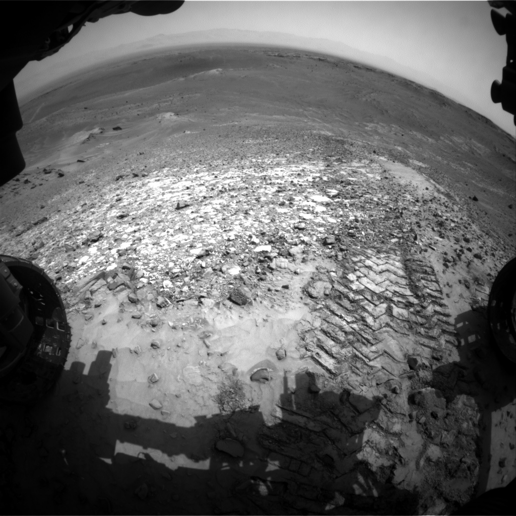 Nasa's Mars rover Curiosity acquired this image using its Front Hazard Avoidance Camera (Front Hazcam) on Sol 1041, at drive 1970, site number 48