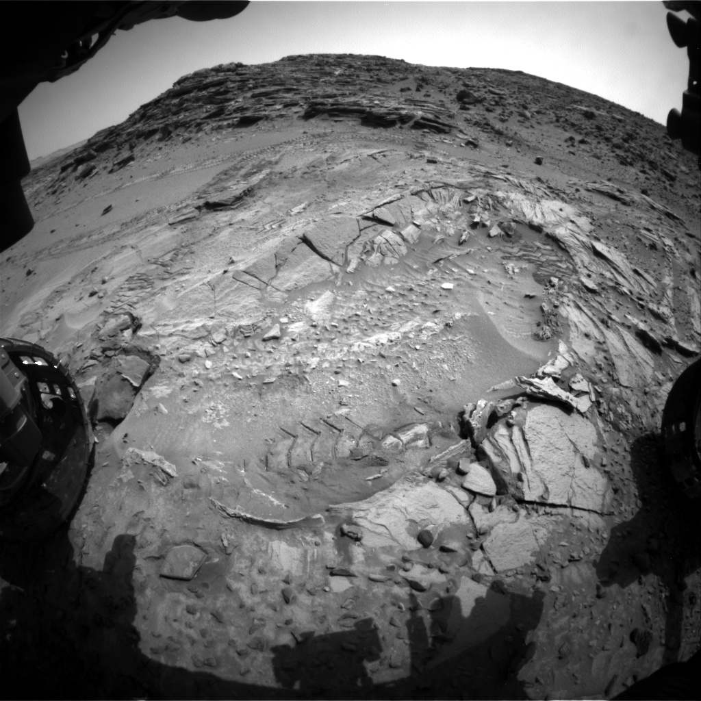 Nasa's Mars rover Curiosity acquired this image using its Front Hazard Avoidance Camera (Front Hazcam) on Sol 1042, at drive 2122, site number 48