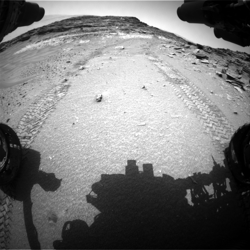 Nasa's Mars rover Curiosity acquired this image using its Front Hazard Avoidance Camera (Front Hazcam) on Sol 1046, at drive 2200, site number 48