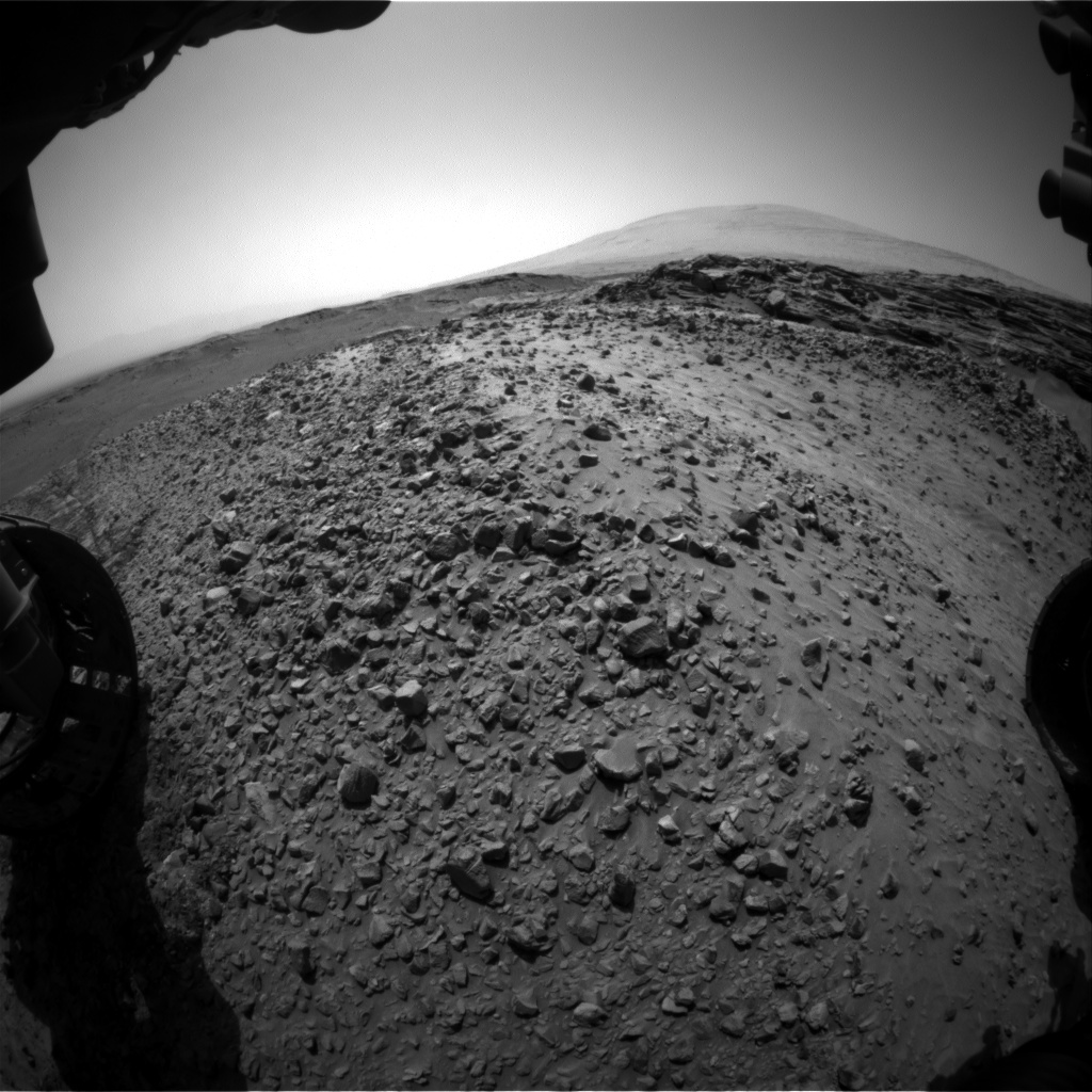 Nasa's Mars rover Curiosity acquired this image using its Front Hazard Avoidance Camera (Front Hazcam) on Sol 1051, at drive 2422, site number 48