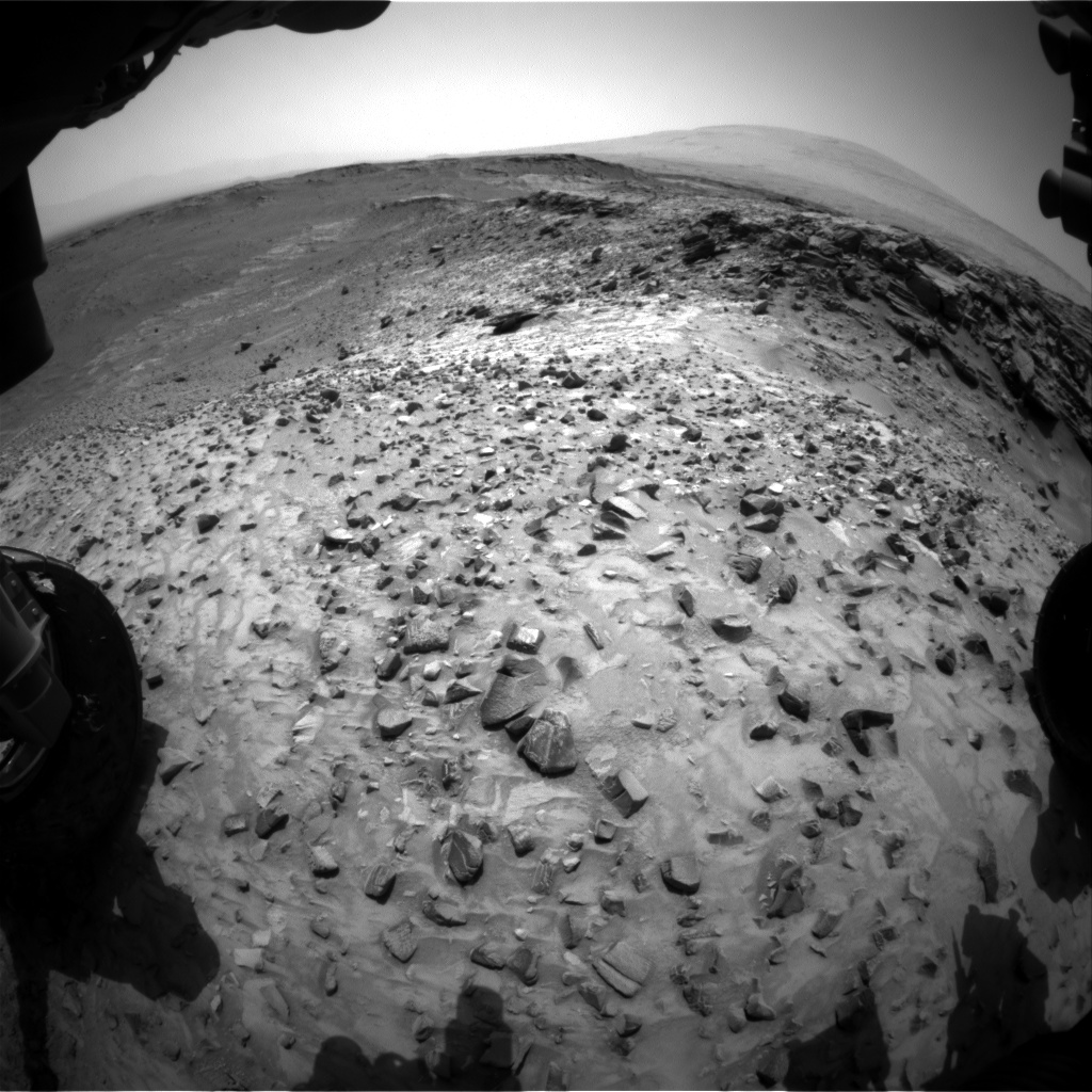 Nasa's Mars rover Curiosity acquired this image using its Front Hazard Avoidance Camera (Front Hazcam) on Sol 1052, at drive 2470, site number 48