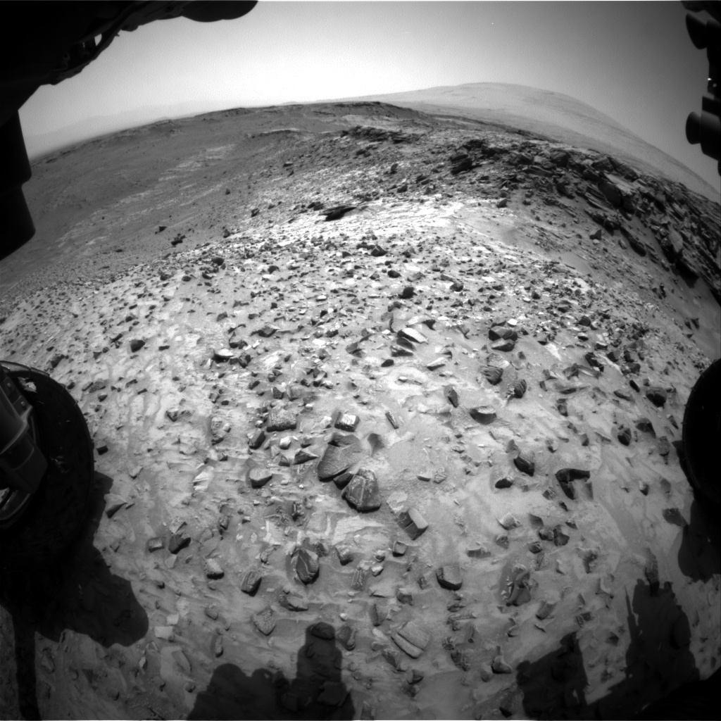 Nasa's Mars rover Curiosity acquired this image using its Front Hazard Avoidance Camera (Front Hazcam) on Sol 1053, at drive 2470, site number 48