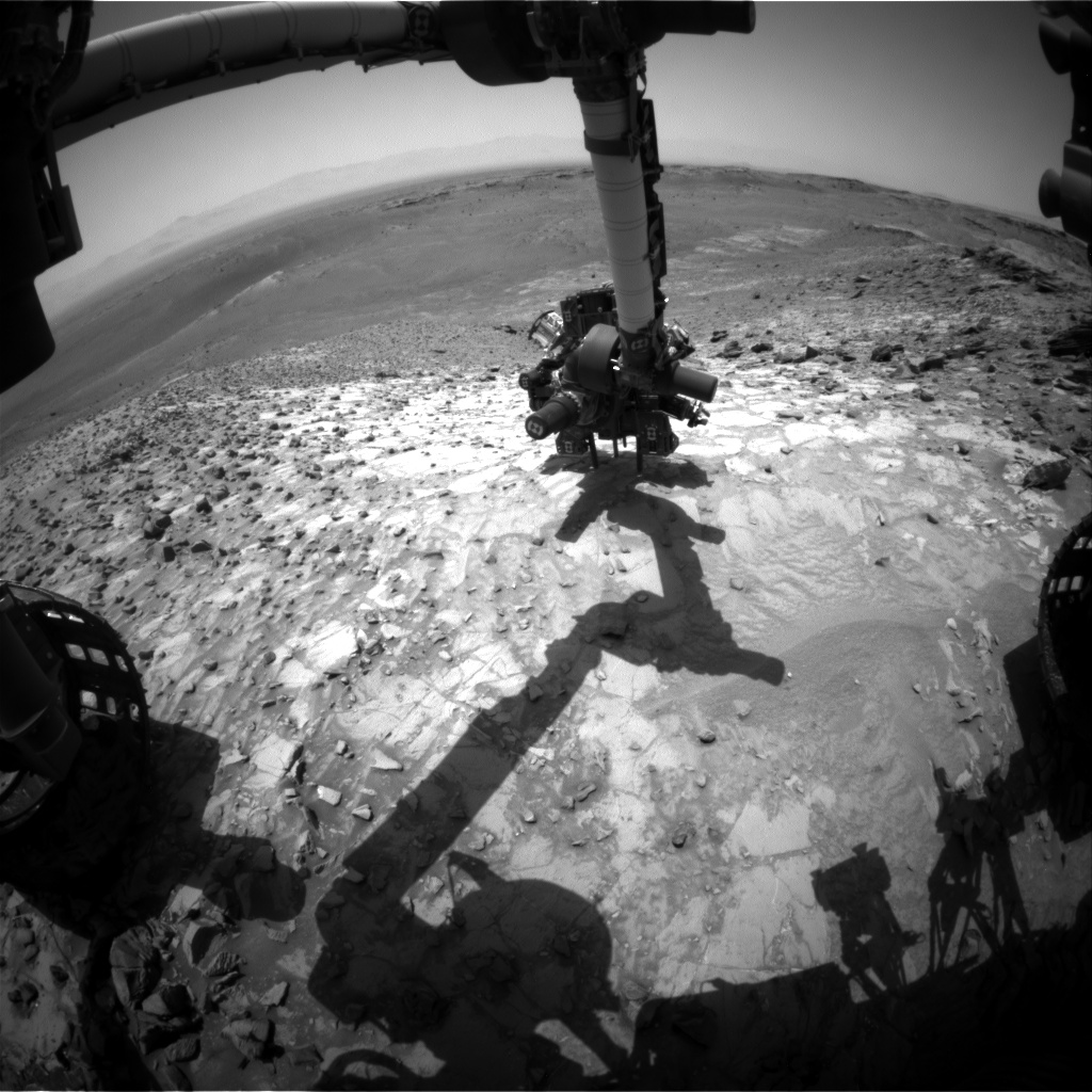 Nasa's Mars rover Curiosity acquired this image using its Front Hazard Avoidance Camera (Front Hazcam) on Sol 1059, at drive 2542, site number 48