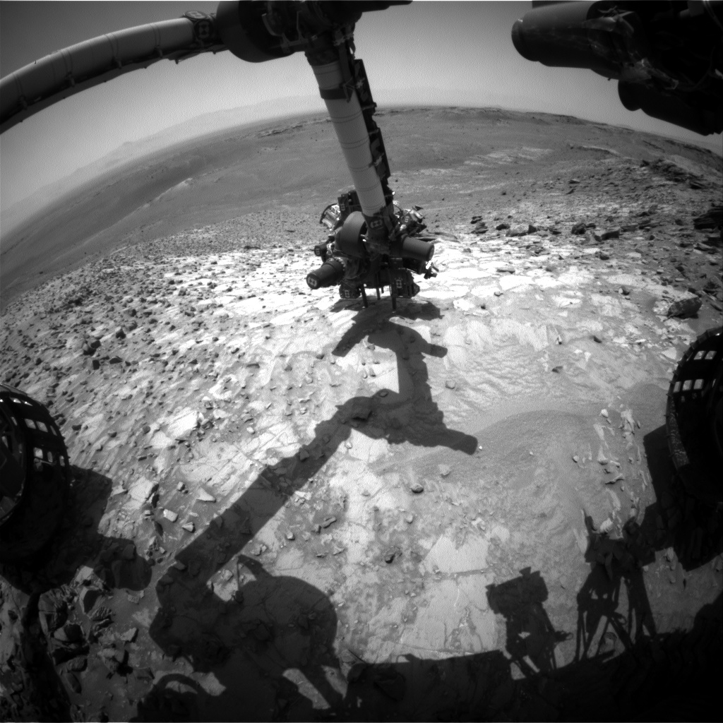 Nasa's Mars rover Curiosity acquired this image using its Front Hazard Avoidance Camera (Front Hazcam) on Sol 1059, at drive 2542, site number 48