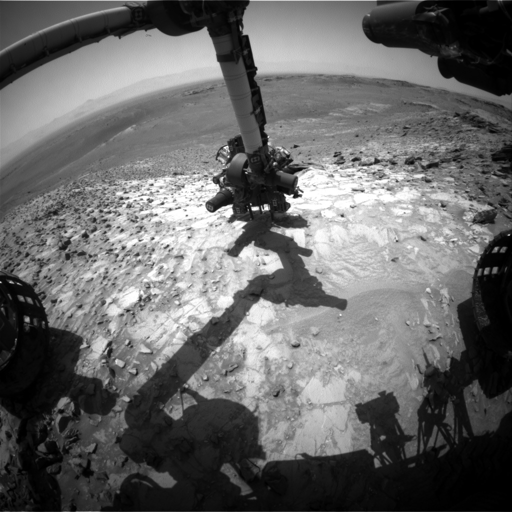 Nasa's Mars rover Curiosity acquired this image using its Front Hazard Avoidance Camera (Front Hazcam) on Sol 1060, at drive 2542, site number 48