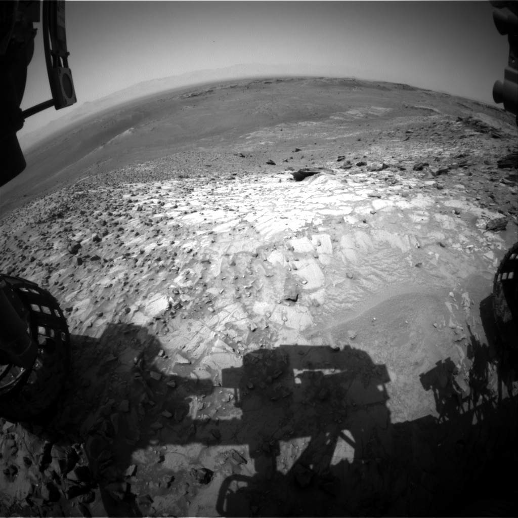 Nasa's Mars rover Curiosity acquired this image using its Front Hazard Avoidance Camera (Front Hazcam) on Sol 1061, at drive 2542, site number 48