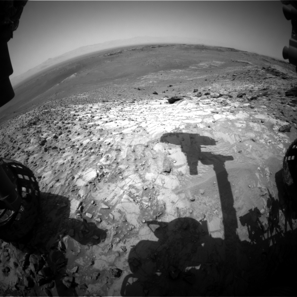 Nasa's Mars rover Curiosity acquired this image using its Front Hazard Avoidance Camera (Front Hazcam) on Sol 1062, at drive 2542, site number 48